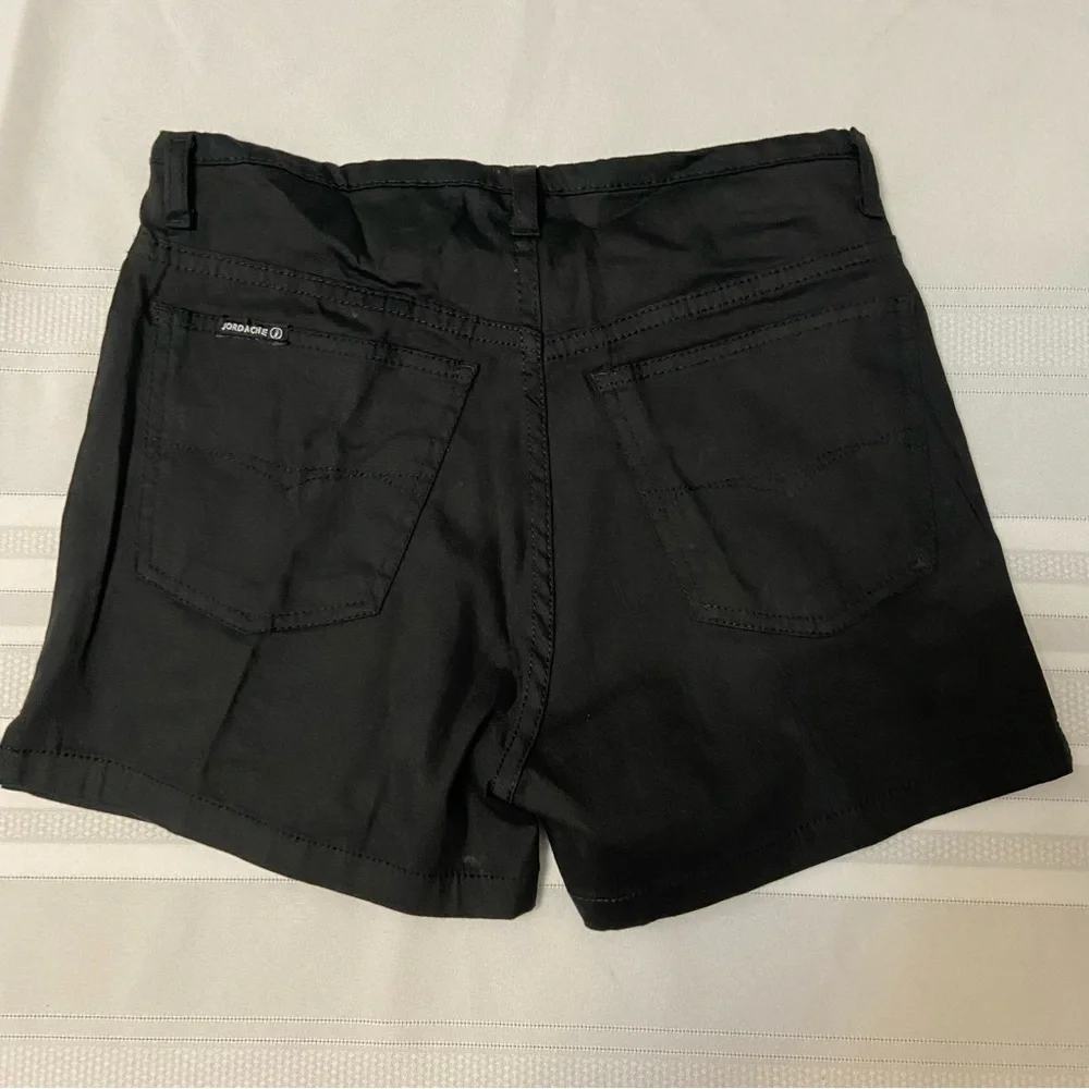 Jordache Black Stretch Split Hem Women/ Juniors Shorts size 7/8
